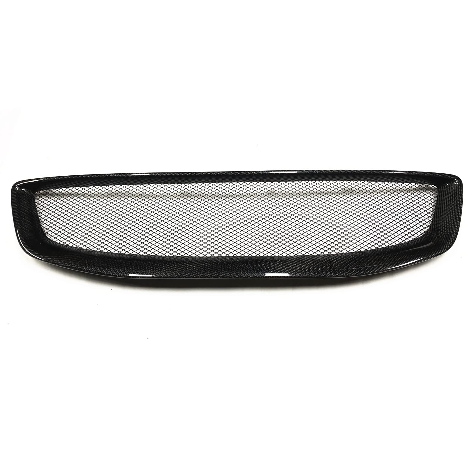 Car Grill Mesh Sheet Front Grille For Volvo C30 For 2011-2013 Honeycomb Style Carbon Fiber Car Upper Bumper Hood Mesh Racing Grills Car Front Radiator Grilles