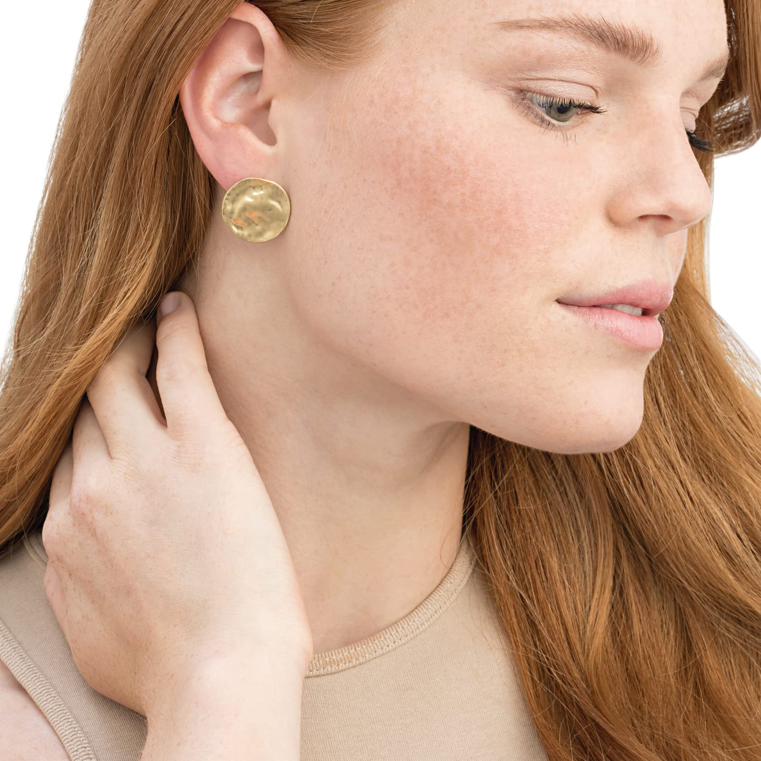 NOELANI Ohrstecker Edelstahl Damen Ohrschmuck, 2 cm, Gold, Kommt in Schmuck Geschenk Box, 2032740