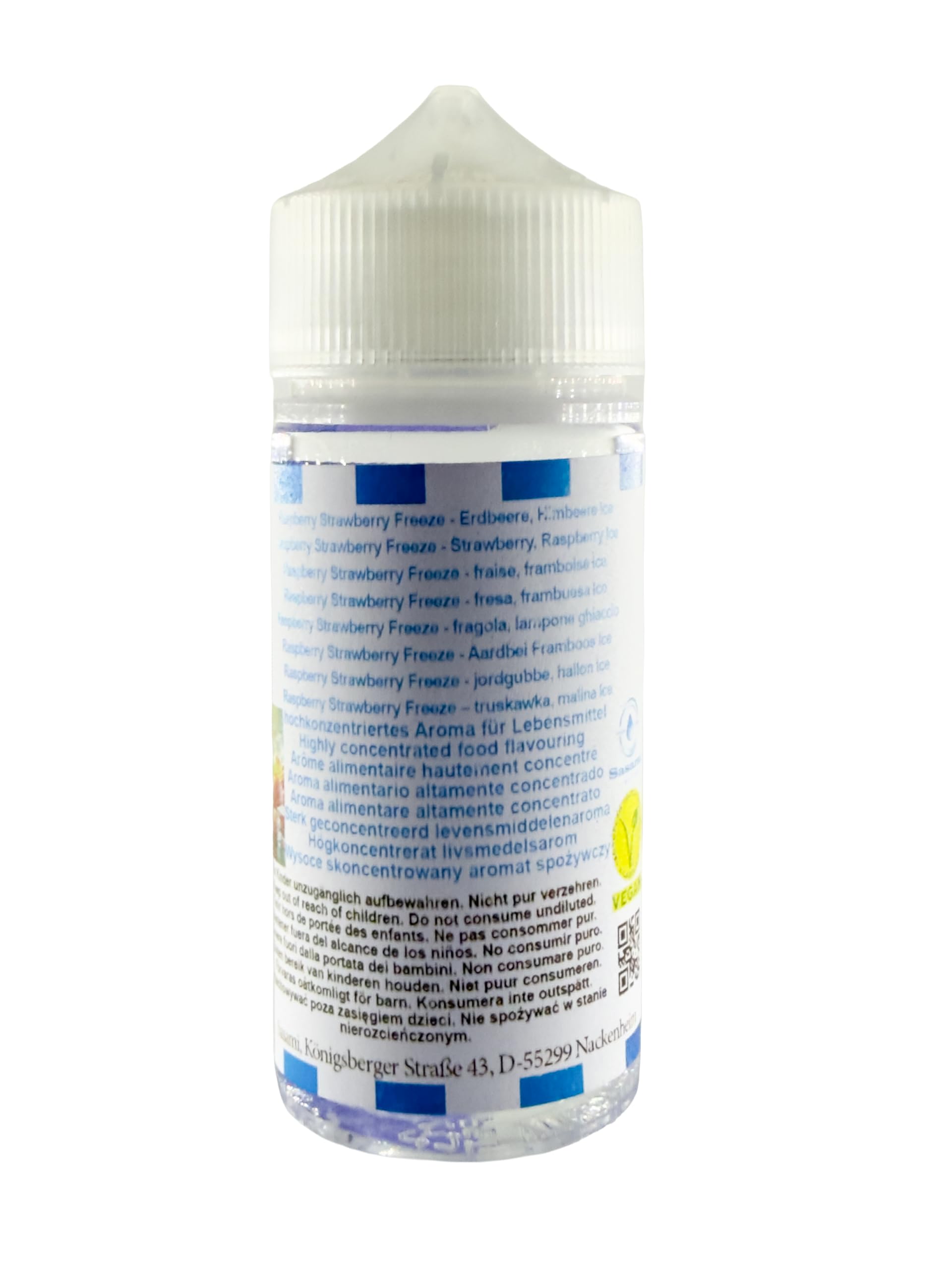 Raspberry Strawberry Freeze - Erdbeere, Himbeere Ice Aroma Konzentrat - Vegan - Sasami - 100ml