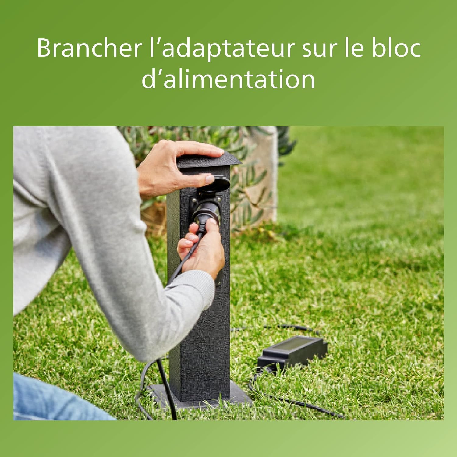 Philips pack de 3 spots extérieurs LED GardenLink, 24W, 2700K, IP44