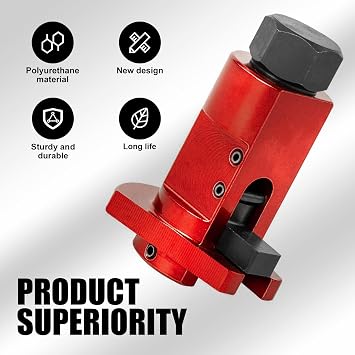 1 PC Hexagon Car Shock Absorber for 5.0-10.5MM, Waterproof Durable Metal Vehicle Suspension Strut Spreader Tool, Rotating Fixed, Universal Automotive Repair Accessories (Red)