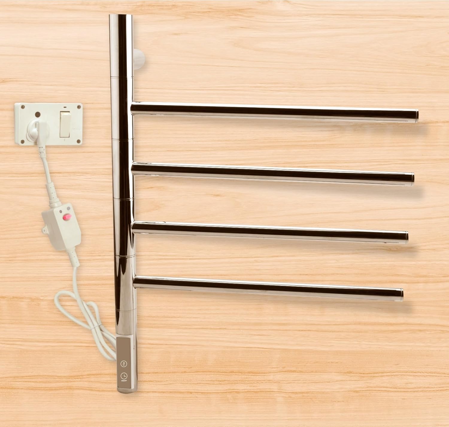 PERK Heated Towel Warmer with Automated Controller Wall Mounted with 4