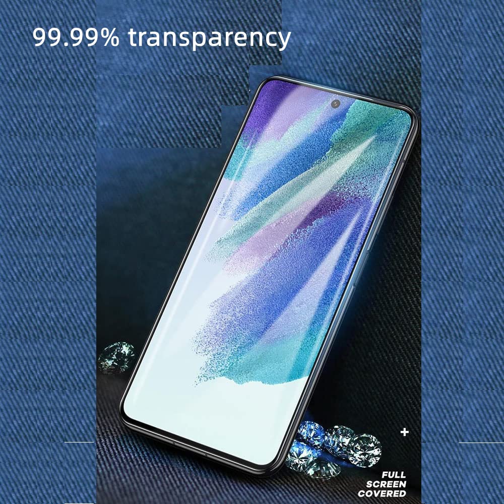 Totill Szkło hartowane kompatybilne z Samsung Galaxy S21 FE, 3 sztuki, bardzo odporne na zarysowania, wysoka rozdzielczość, łatwe w montażu