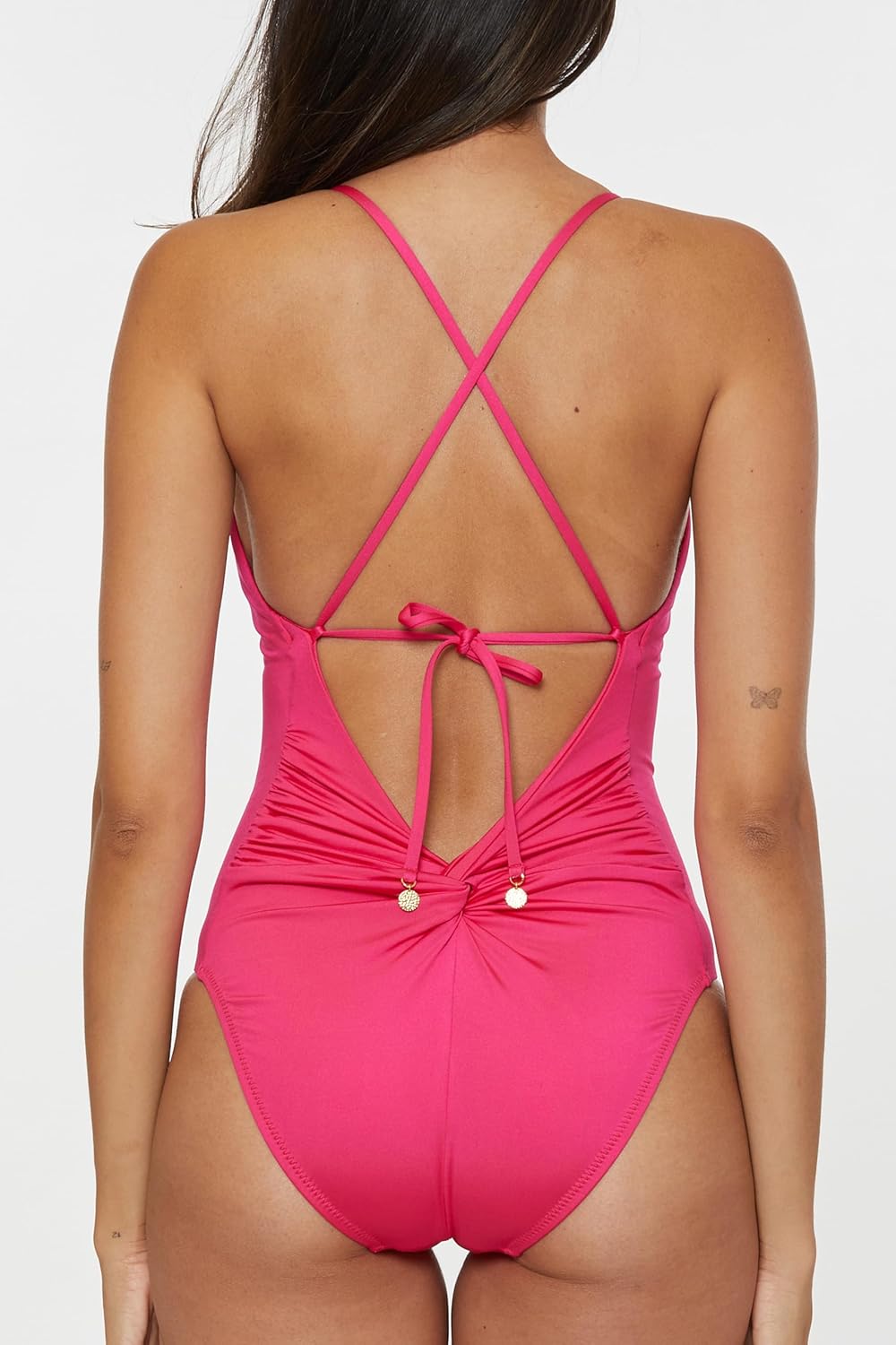 Trina Turk Womens Monaco Twist Back One Piece Swimsuit, Adjustable, Tie Back, Bathing Suits for Women - Image 4