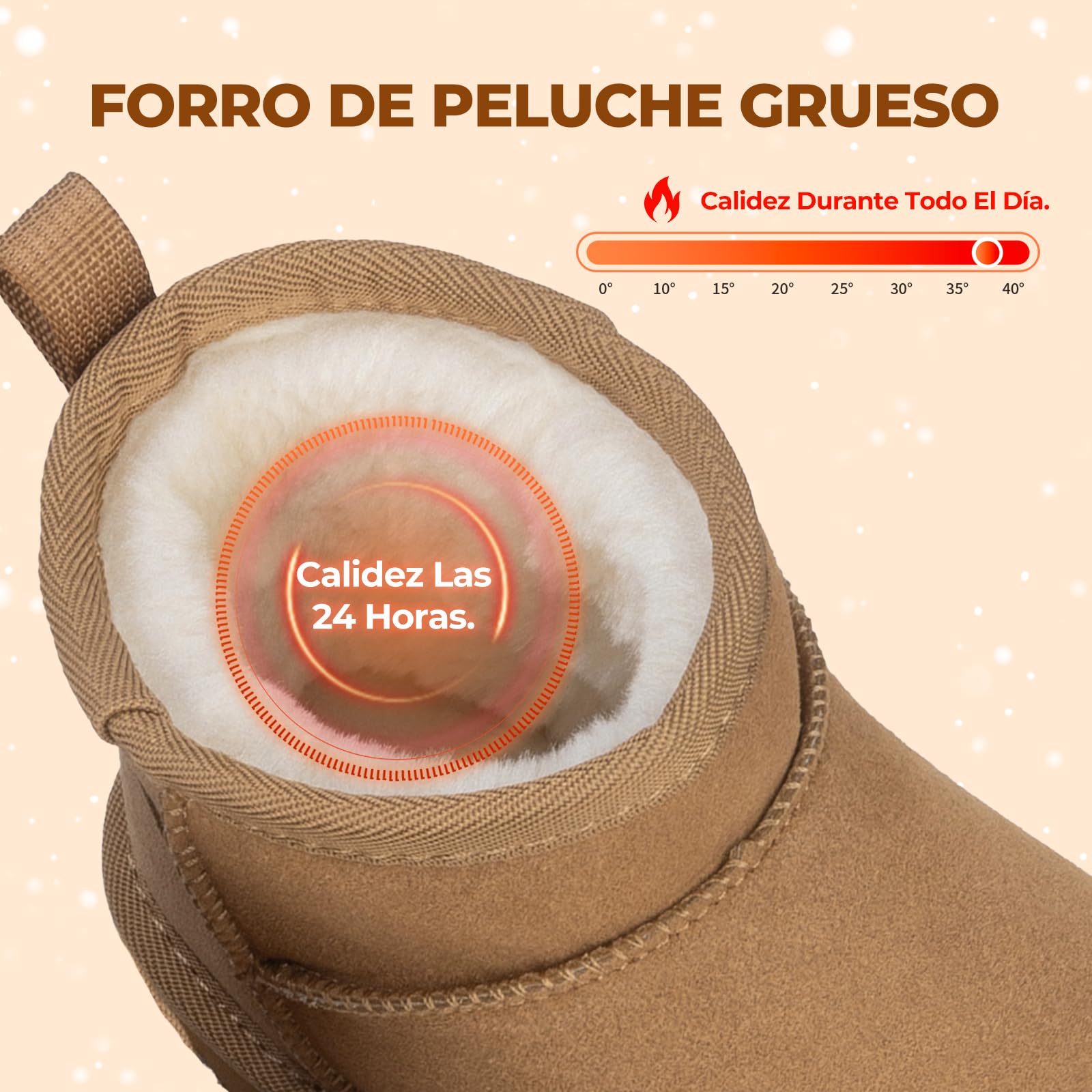 Mishansha Niños Botas de Nieve para Niñas Cálido Cómodas Botines de Invierno Antideslizantes