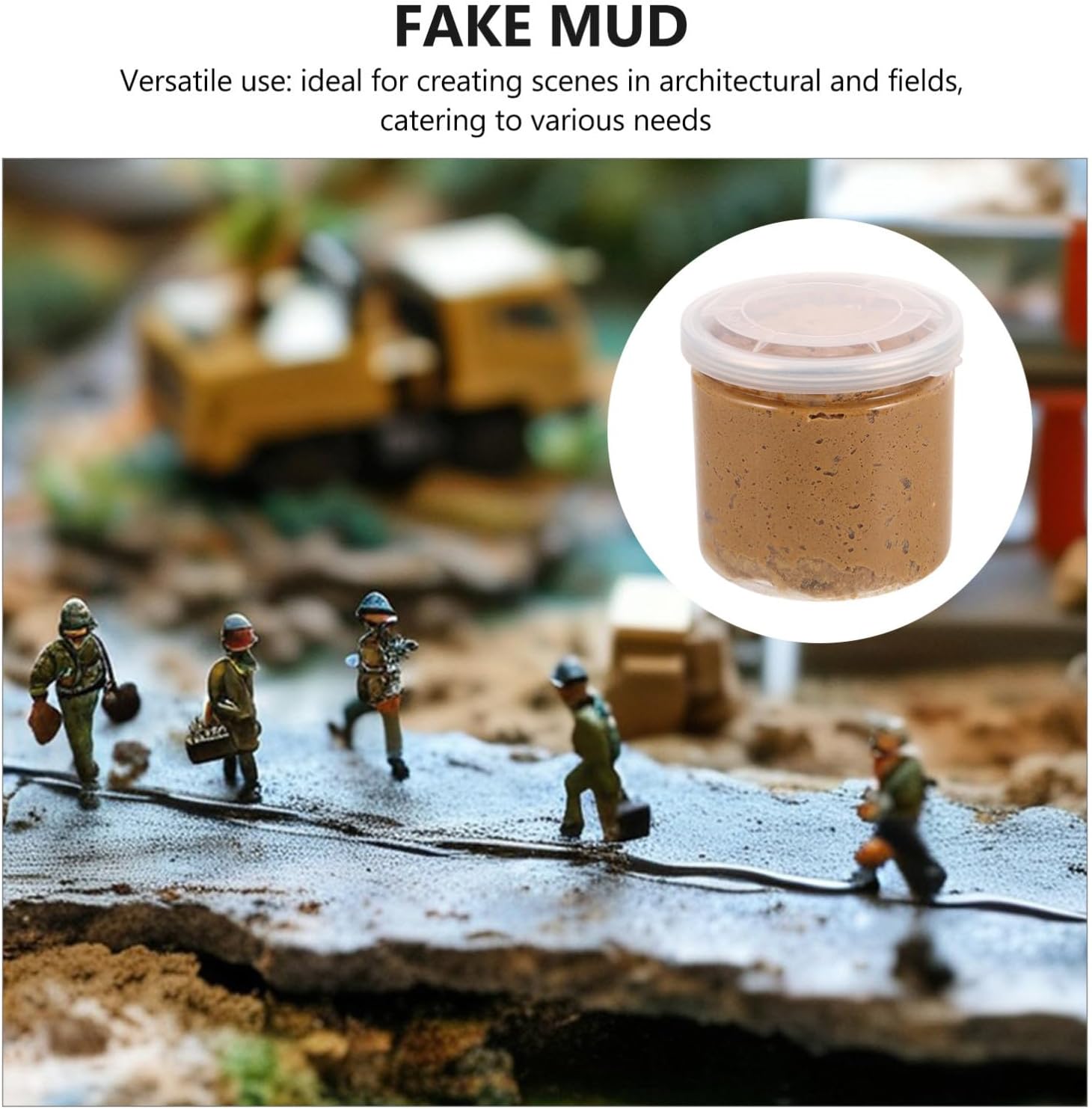 Generic Highly Malleable Terrain Sculpting Mud for Model Creation and Architectural Scene Making, Precision Craftsmanship Landscape Clay Material Suitable for Age Groups in Micro