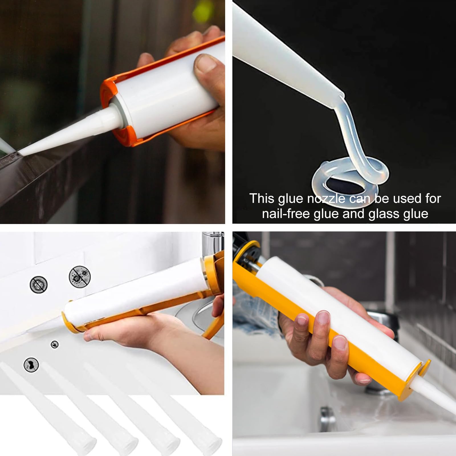 Lot De 30 Pointes De Cartouche En Silicone - Embouts En Silicone