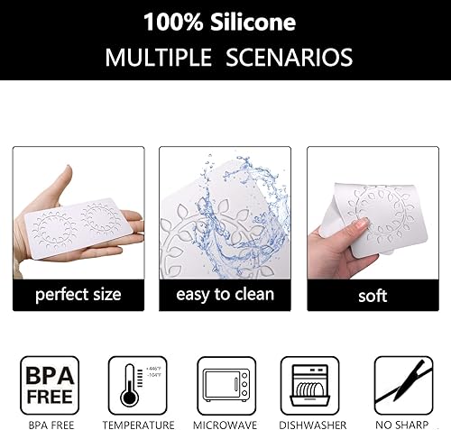 Miniatura 3 de Moldes de silicona para decoración de postres de hojas huecas, moldes de encaje de fondant de hojas, alfombrilla de impresión de chocolate para