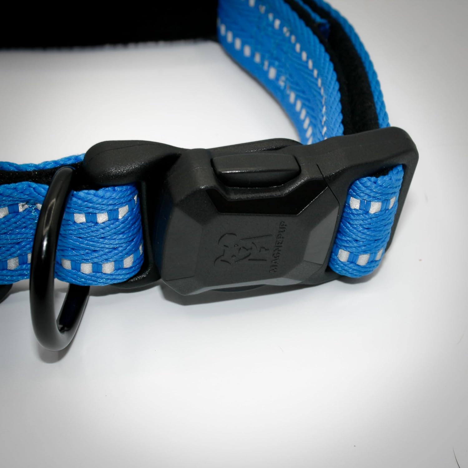Dog Collar, Medium Blue, Standard 25MM (1") Width image 4