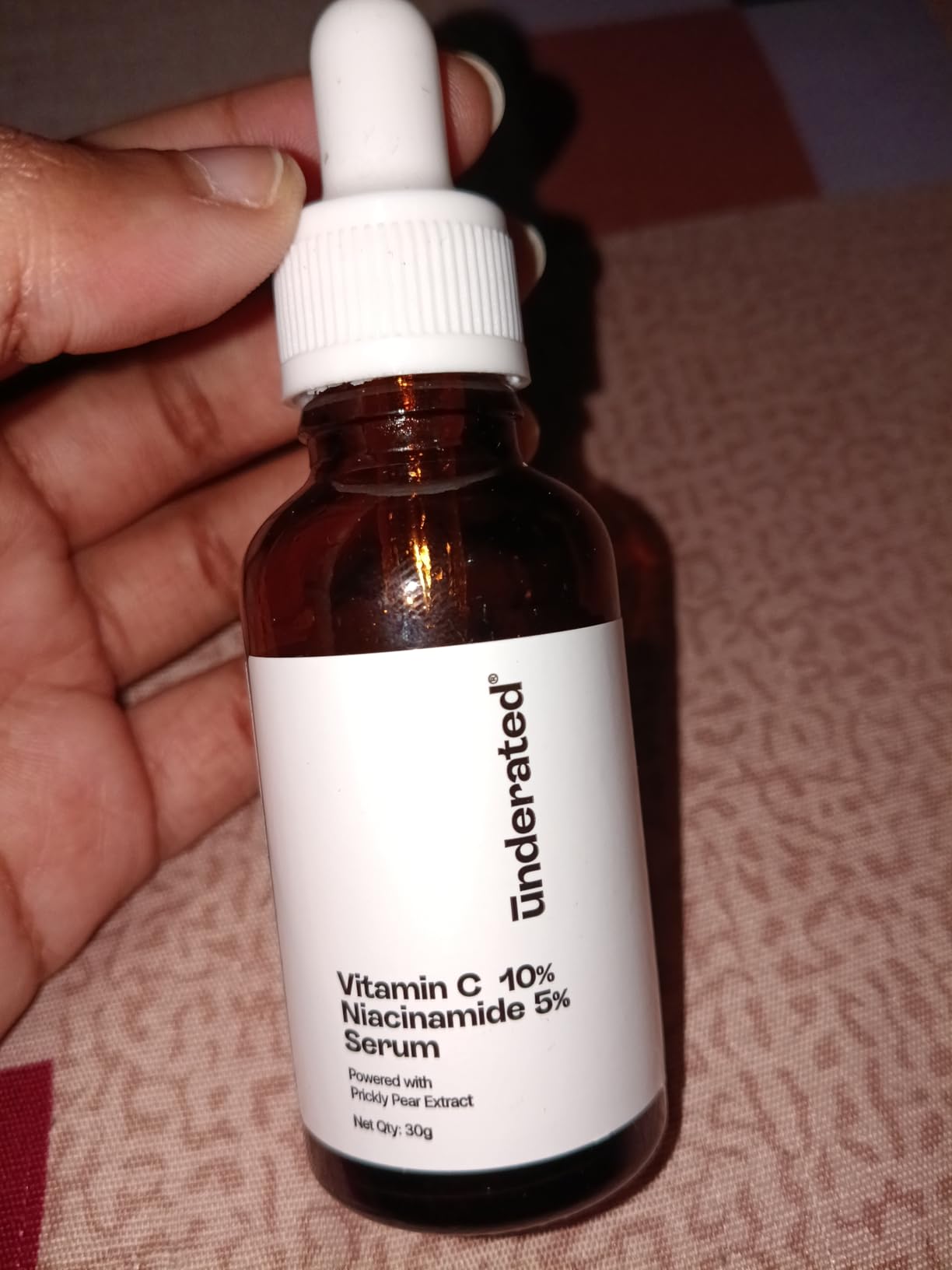 Underated 10% Vitamin C + 5% Niacinamide Face Serum with Prickly Pear Extract | Lightweight Daily Serum for Brighter-Looking Skin & Improved Texture | 30ml