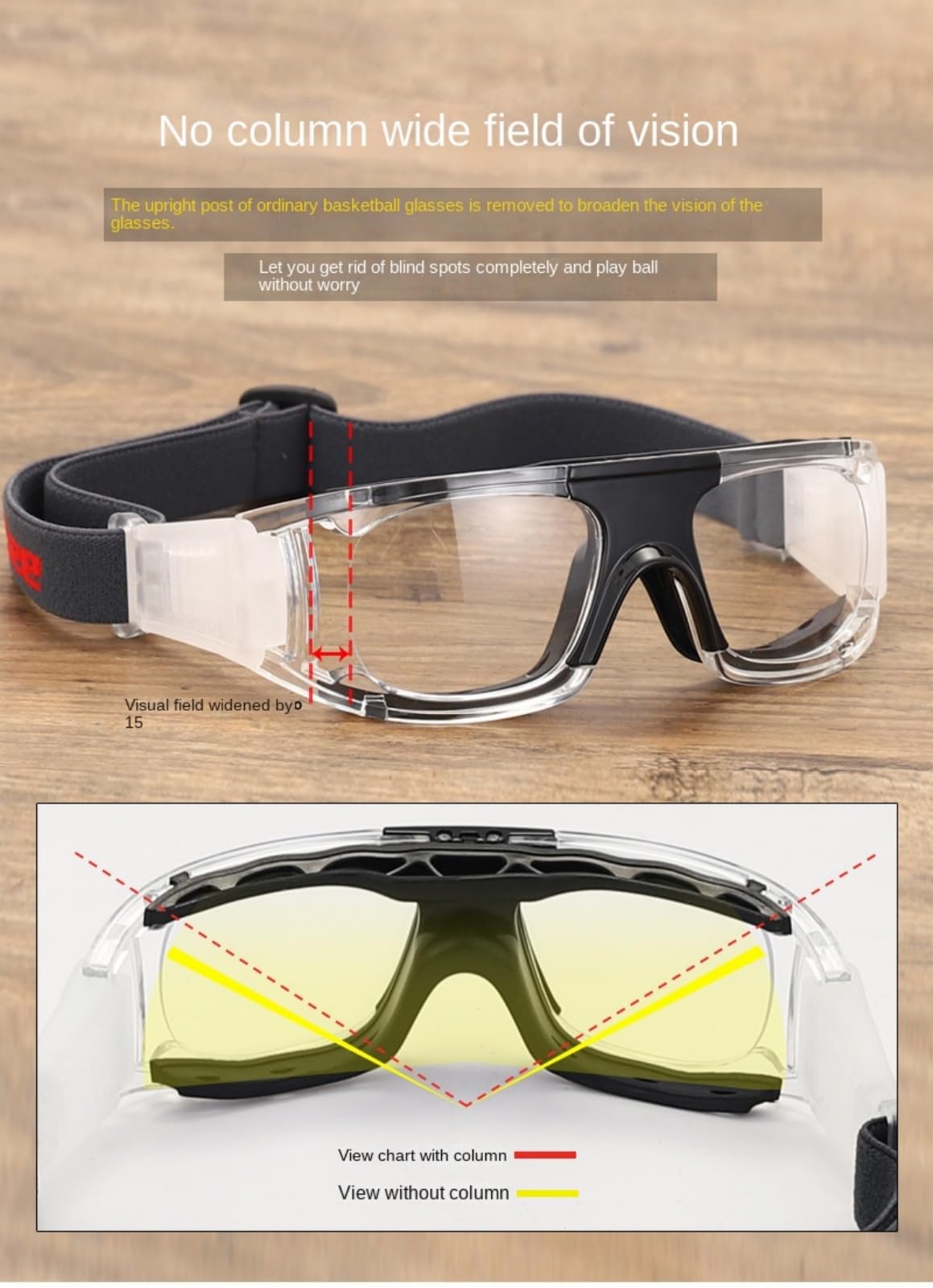 Gafas deportivas, gafas de baloncesto antiempañamiento, para entrenamiento de fútbol, raquetball, entrenamiento, gafas de seguridad para adultos y jóvenes