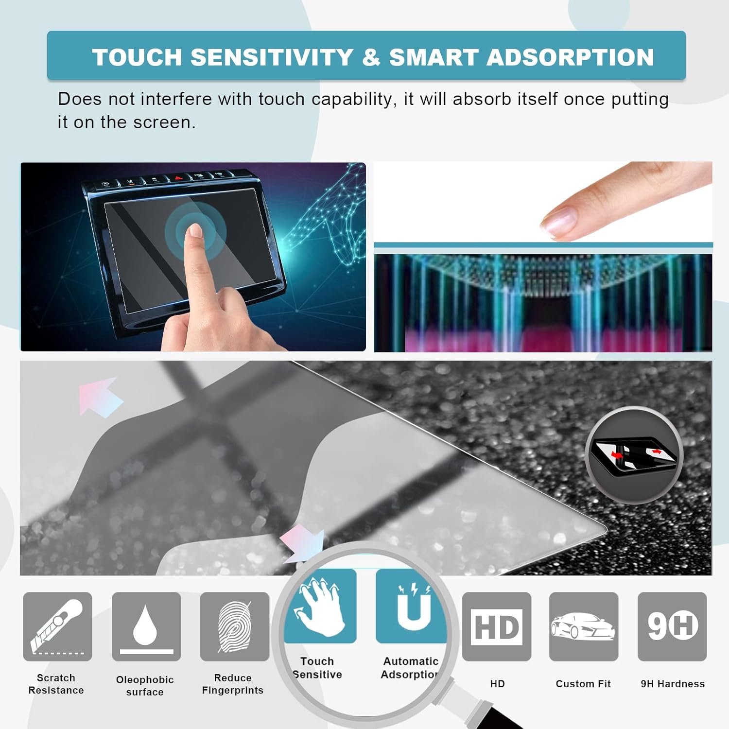 cdefg screen protector for 2021 2022 grand cherokee l 10 1 inch touch screen protector foils infotainment navigation media display protective film scr