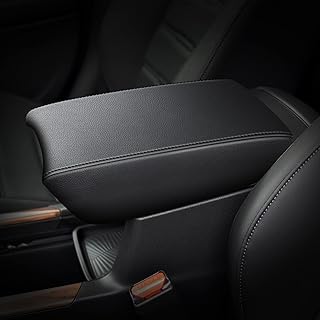 Automotive Center Console Cover for CRV Faux Leather Car Armrest Cover Seat Box Protector Custom Fit Compatible for 2017-2022 CRV Black
