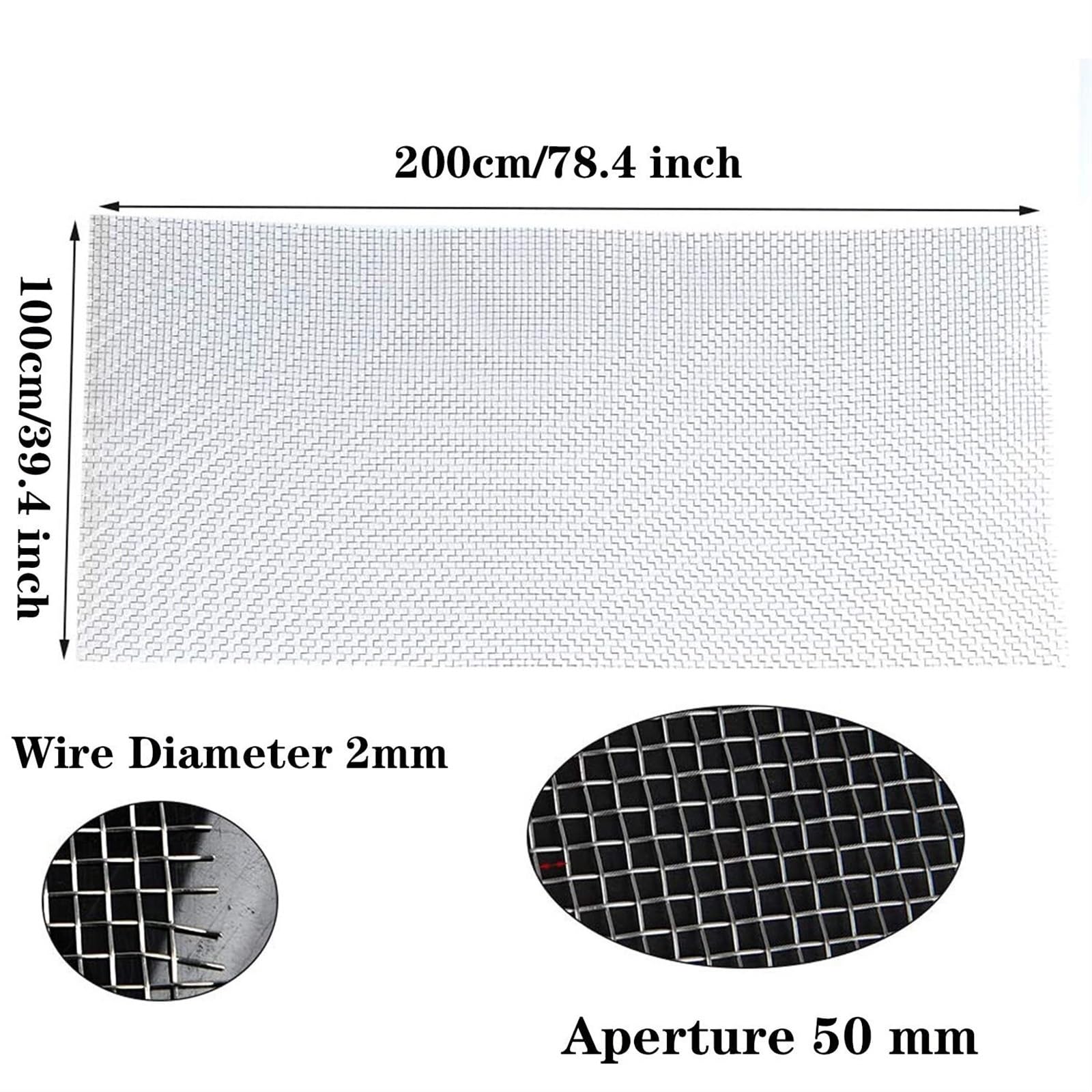 Drahtgitter Edelstahl Gitter Wühlmausgitter Volierendraht 1x1m 1x5m 1x10m 1x15m Edelstahlgewebe Maulwurfgitter Drahtgeflecht Sieböffnung Kleintierzaun GitterRolle Wire Mesh Gartenzaun(Size:1x15m)