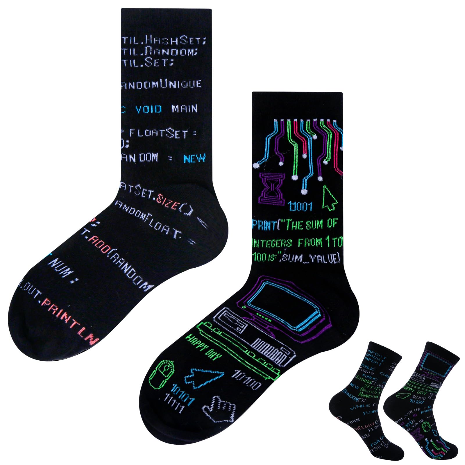 Belillpipi Lustige Socekn 36-45 Verschiedene Muster Feuerwehr Polizist Programmierer Avocado Fussball Nektar, Lustige Geschenke für Unisex Damen Herren, Bunte Baumwolle Happy Socks für Männer Frauen