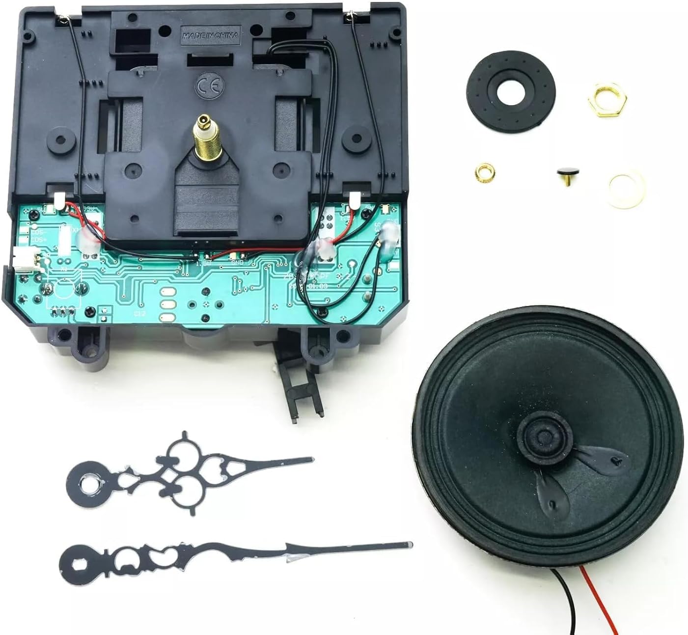 Triple Chime Quartz Clock Movement Kit - Replacement for Hermle 2214/2215, 21mm Shaft, 3 Melodies (Westminster/Ave Maria/Bim-Bam),