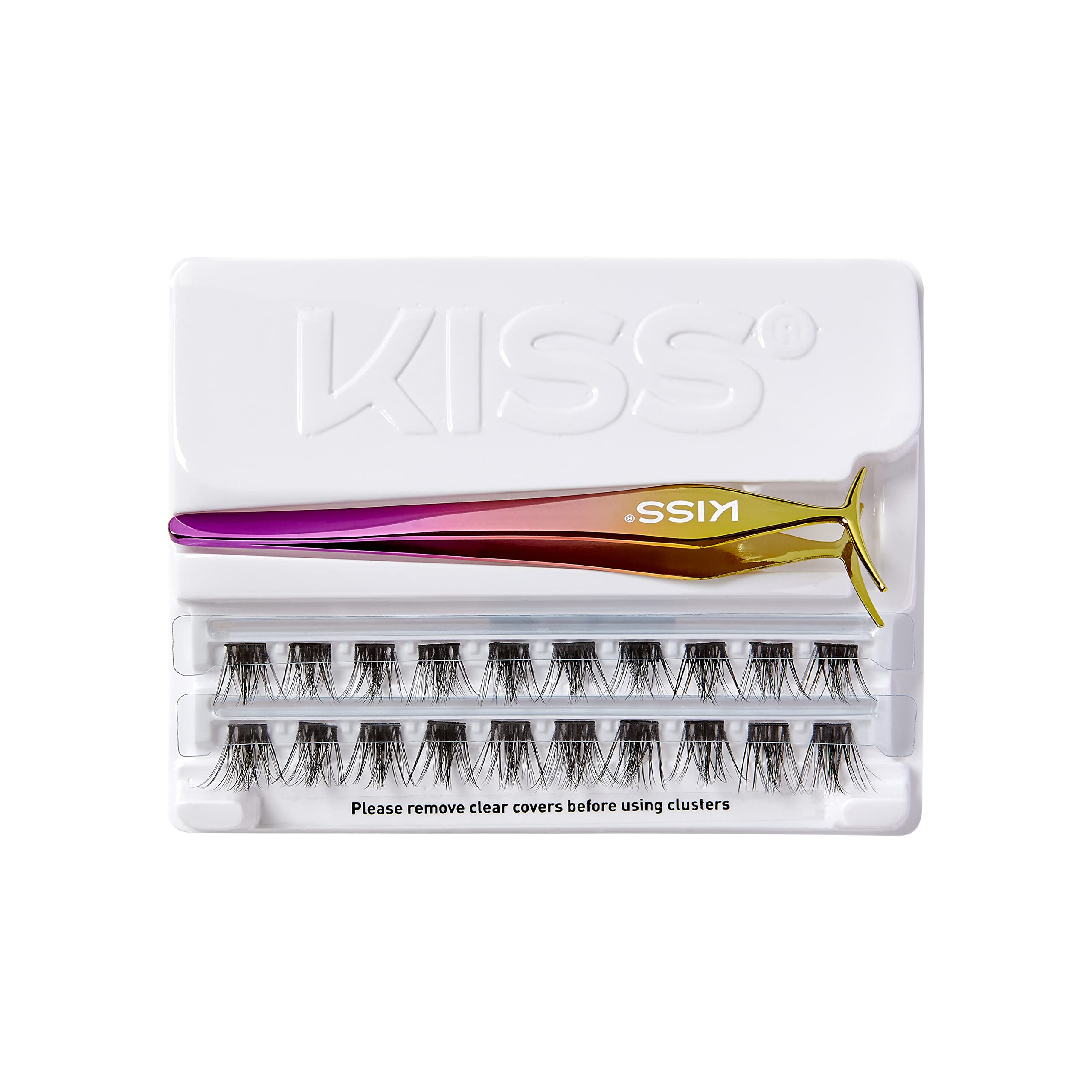 KISS sztuczne rzęsy bondkingowe, kępki samoprzylepne ImPRESS FALSIES Spiky