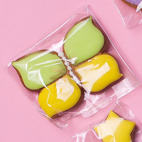 Miniatura 7 de Morepack Bolsas de celofán autosellantes de 5 x 6 pulgadas, bolsas de celofán resellables transparentes y autoadhesivas para embalaje, 200 unidades