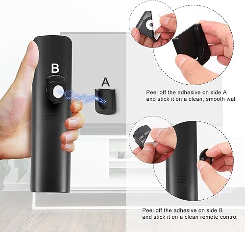 Miniatura 5 de 6 soportes magnéticos para control remoto, soporte adhesivo para control remoto, soporte de pared, diseño de ranura innovadora, organizador de