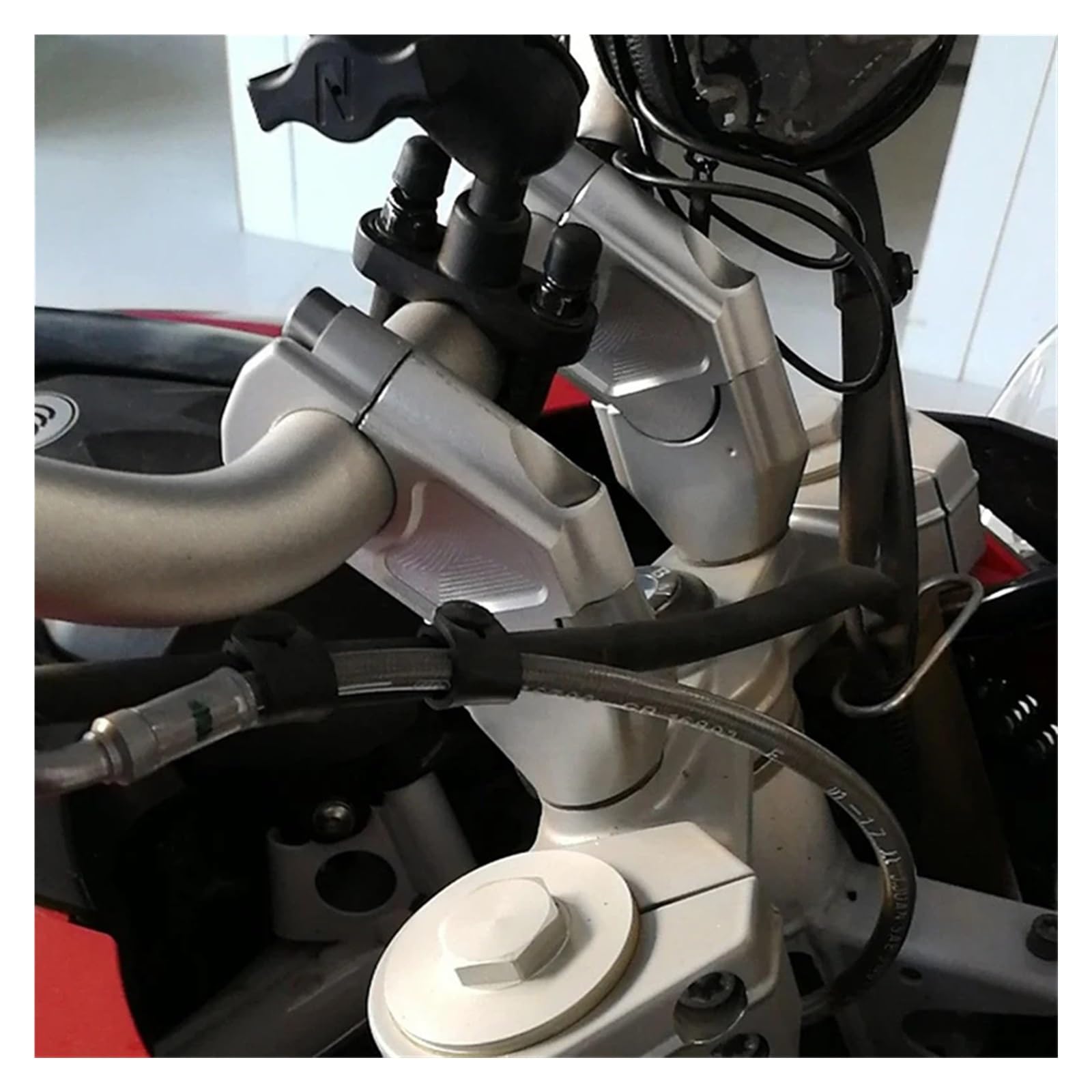 Rehausseurs Guidon BMW F700GS/F650GS 2013-2017 - Alliage Aluminium Argenté