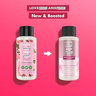 Love Beauty and Planet Blooming Color Shampoo for Color-Treated Hair Murumuru Butter & Rose Silicone Free, Paraben Free, Sulfate Free, and Vegan 13.5 oz