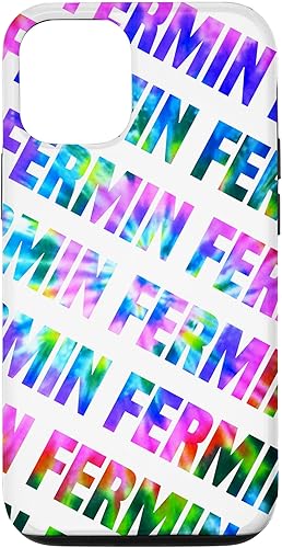 iPhone 13 Custom Fermin Phone Cover White Personalized Tie Dye Case