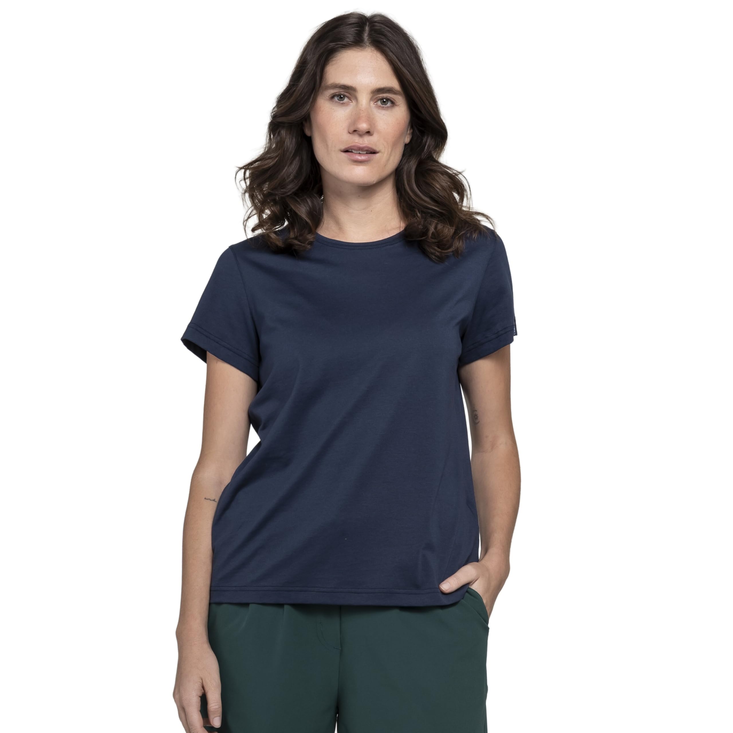 Schöffel Damen T Shirt Style Collada WMS, schnell trocknendes T-Shirt mit Rundhalsausschnitt, Funktionsshirt aus recyceltem Material