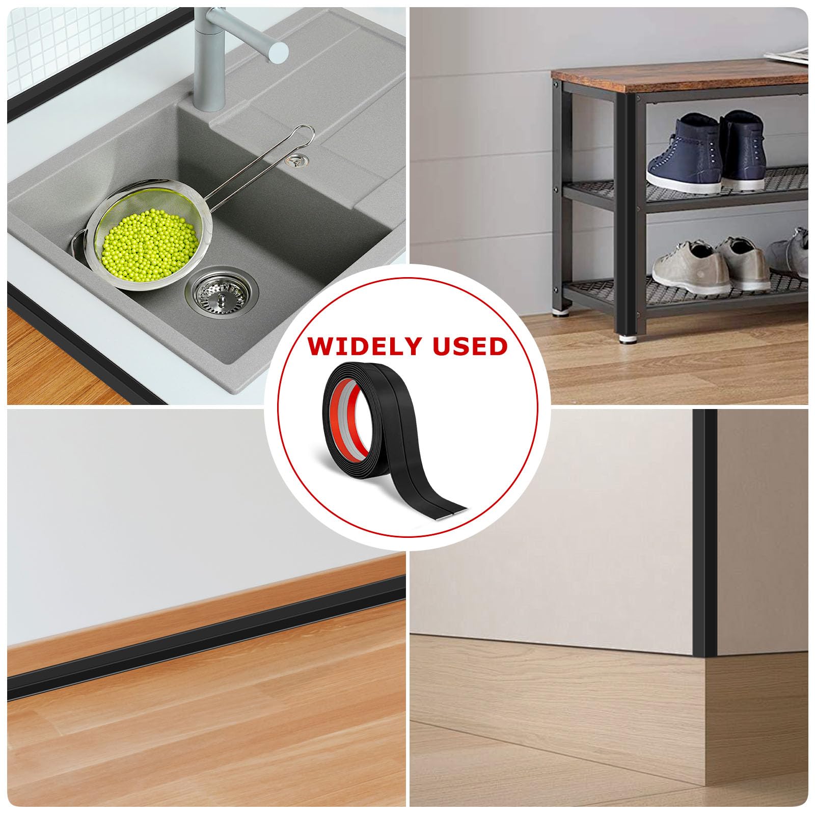 Hoeklat zelfklevend MDF wit folie 33x33 mm 260 cm kopen? Houtenprofielen