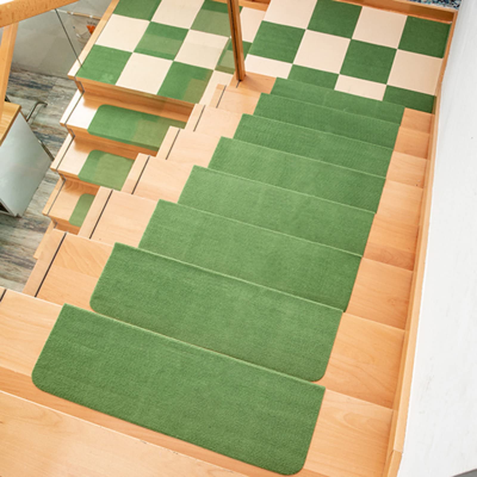 Alfombras para escaleras antideslizantes lavables y alfombrillas peldaños interior