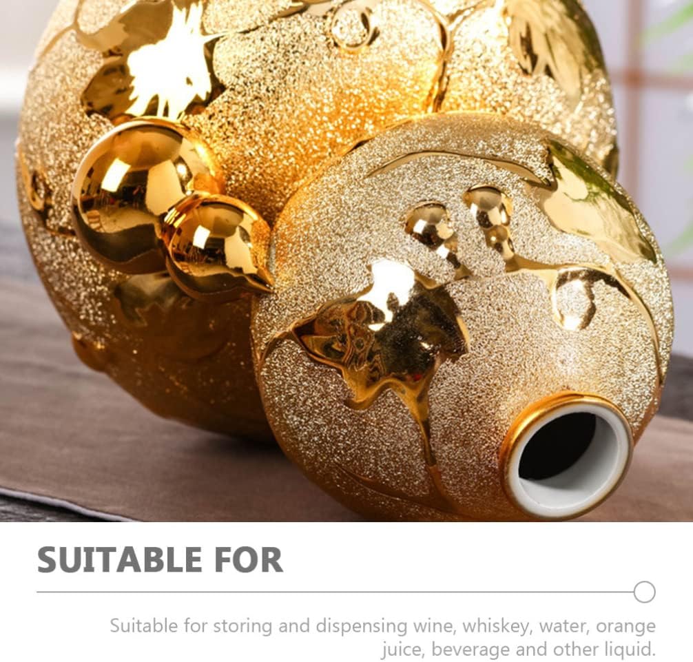 Gourd Wine Bottle Elegant Drink Container for Outdoor Picnics Smooth Finish Lightweight Design for Home Decor and Wine Storage