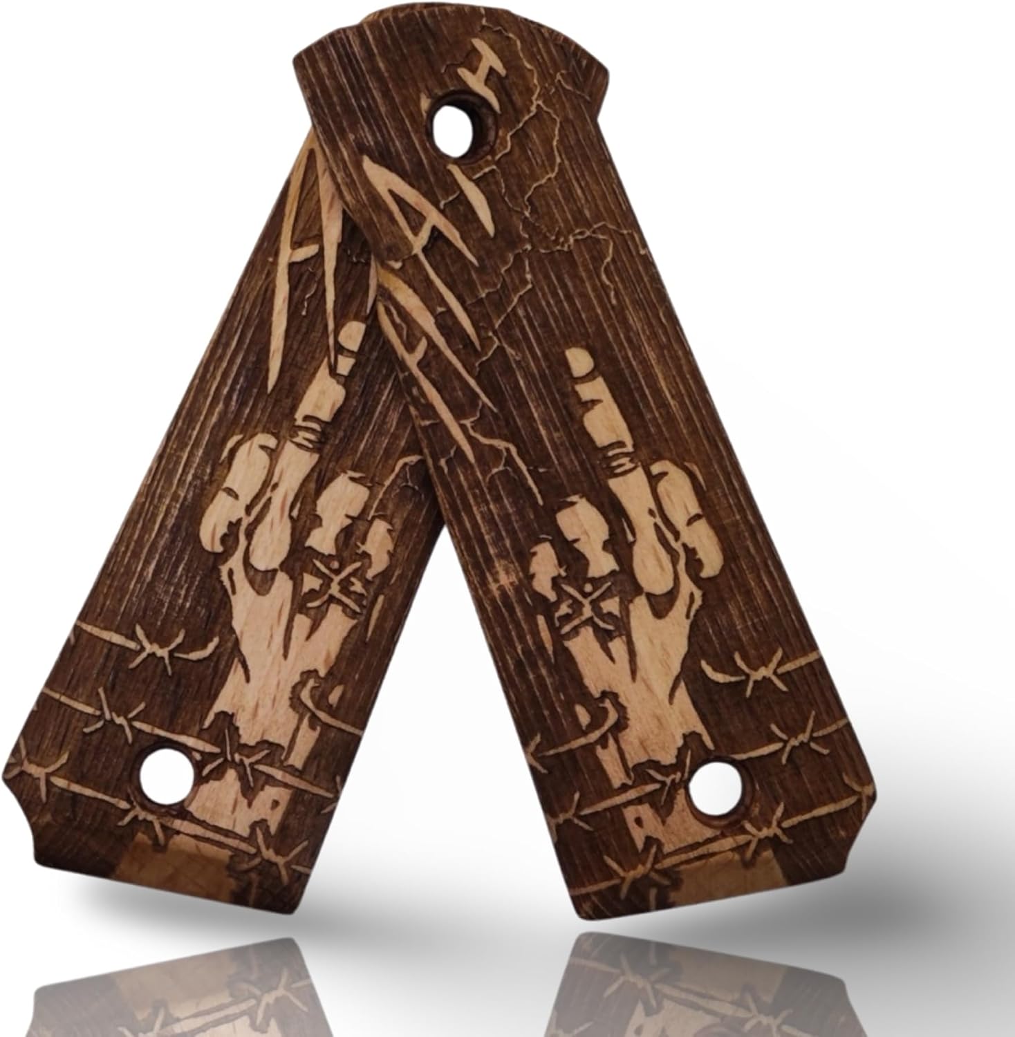 Colt 1911 Pistol Grip Handmade from Walnut Wood Ars.54 (1911 Ghetto)