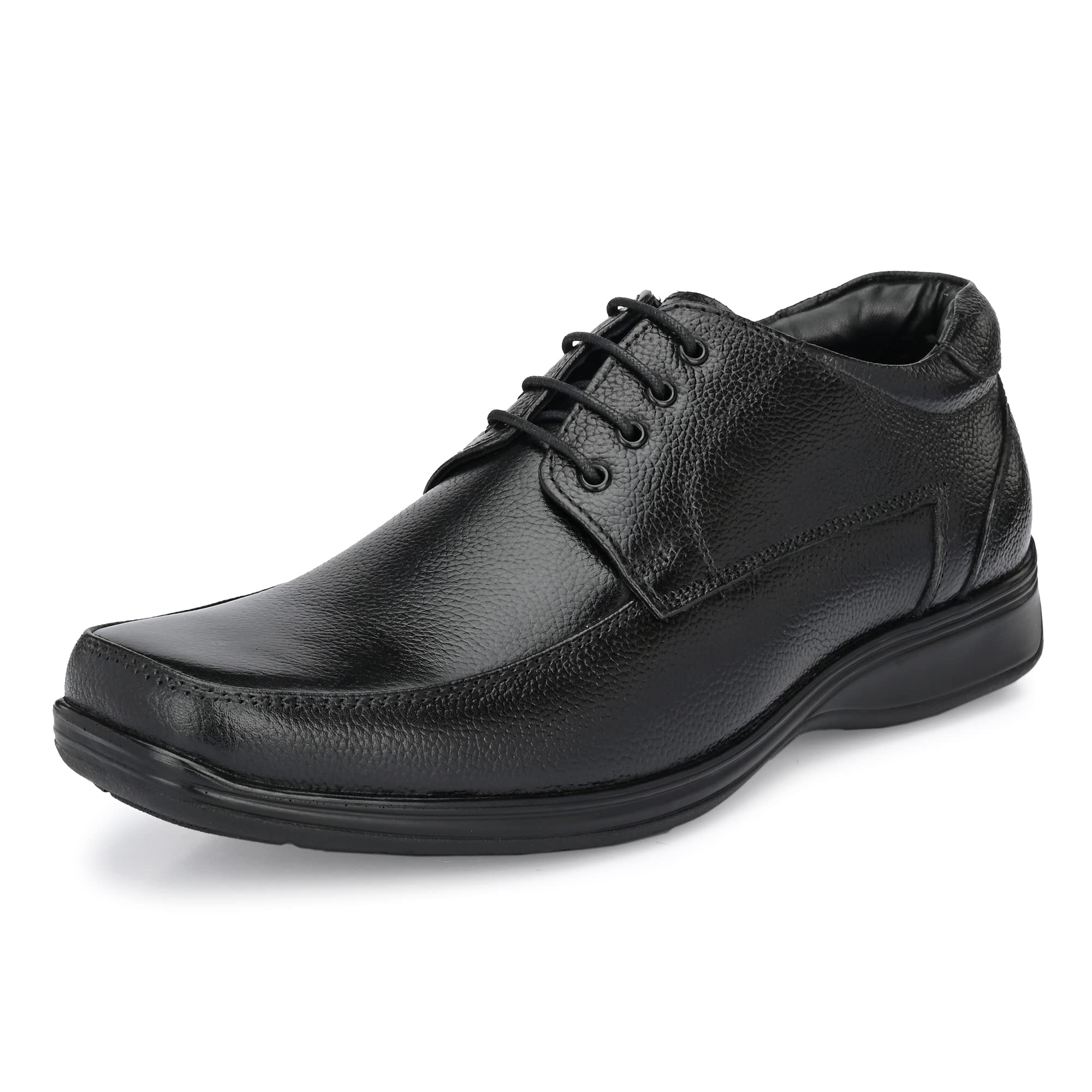 AuserioMen's Full Grain Leather Derby Lace Up Formal Shoes | Anti Skid Sole & Waxed Laces | Antimicrobial & Heat-Insulating | Memory Foam Padded Insole | Shoes for Office & Parties (SSE 275.276.277)
