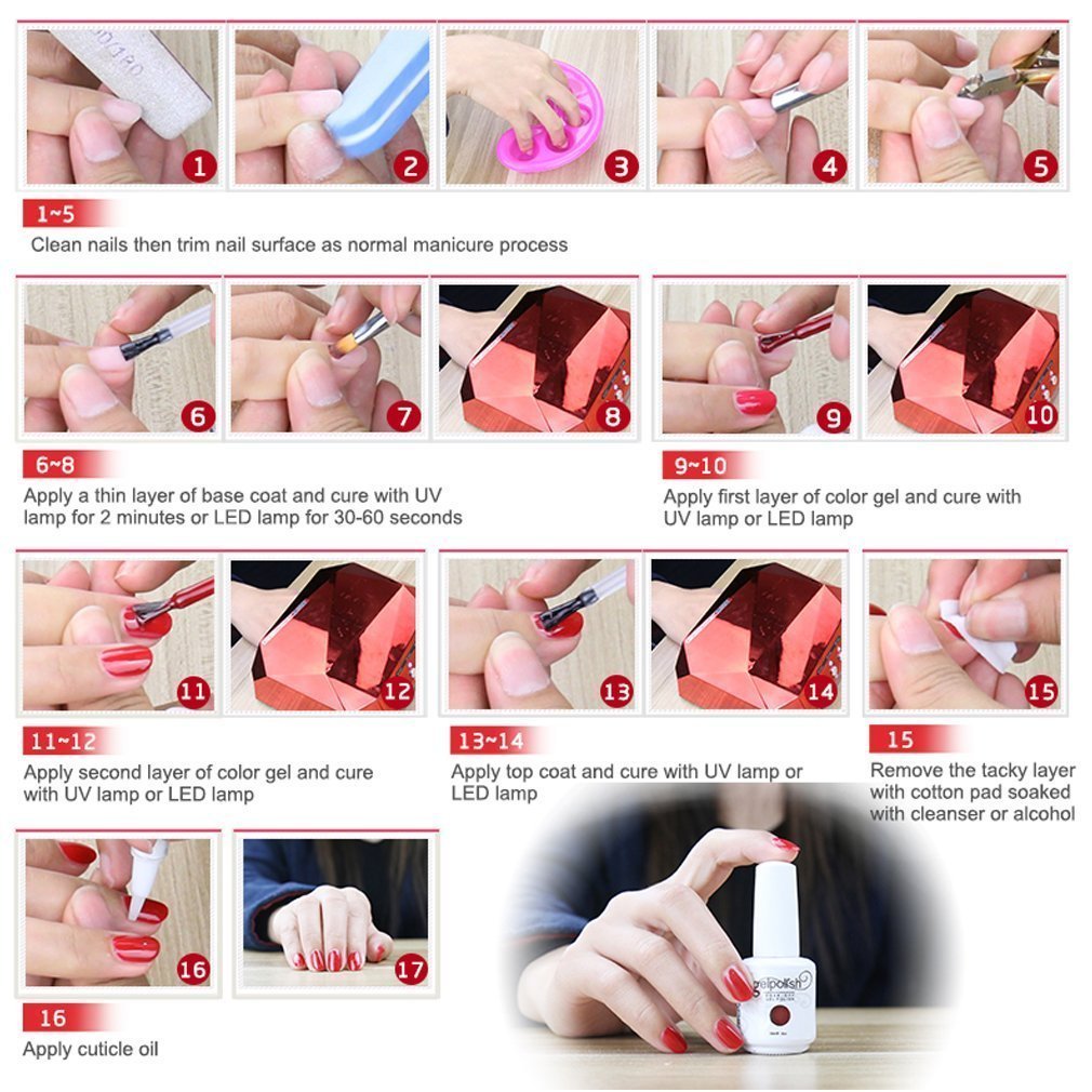 Elite99 Soak-Off UV LED Gel Polish Nail Art Manicure Lacquer Light Pink 734 15ml
