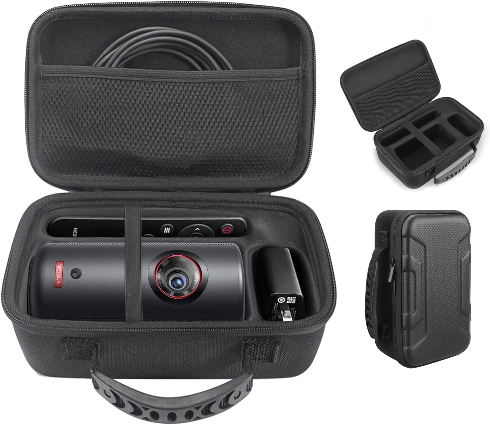 Portable Hard Case for Nebula Capsule 3 Laser/Nebula Capsule 3, Charger and Other Accessories, Waterproof, Dustproof and Shockproof (Black)