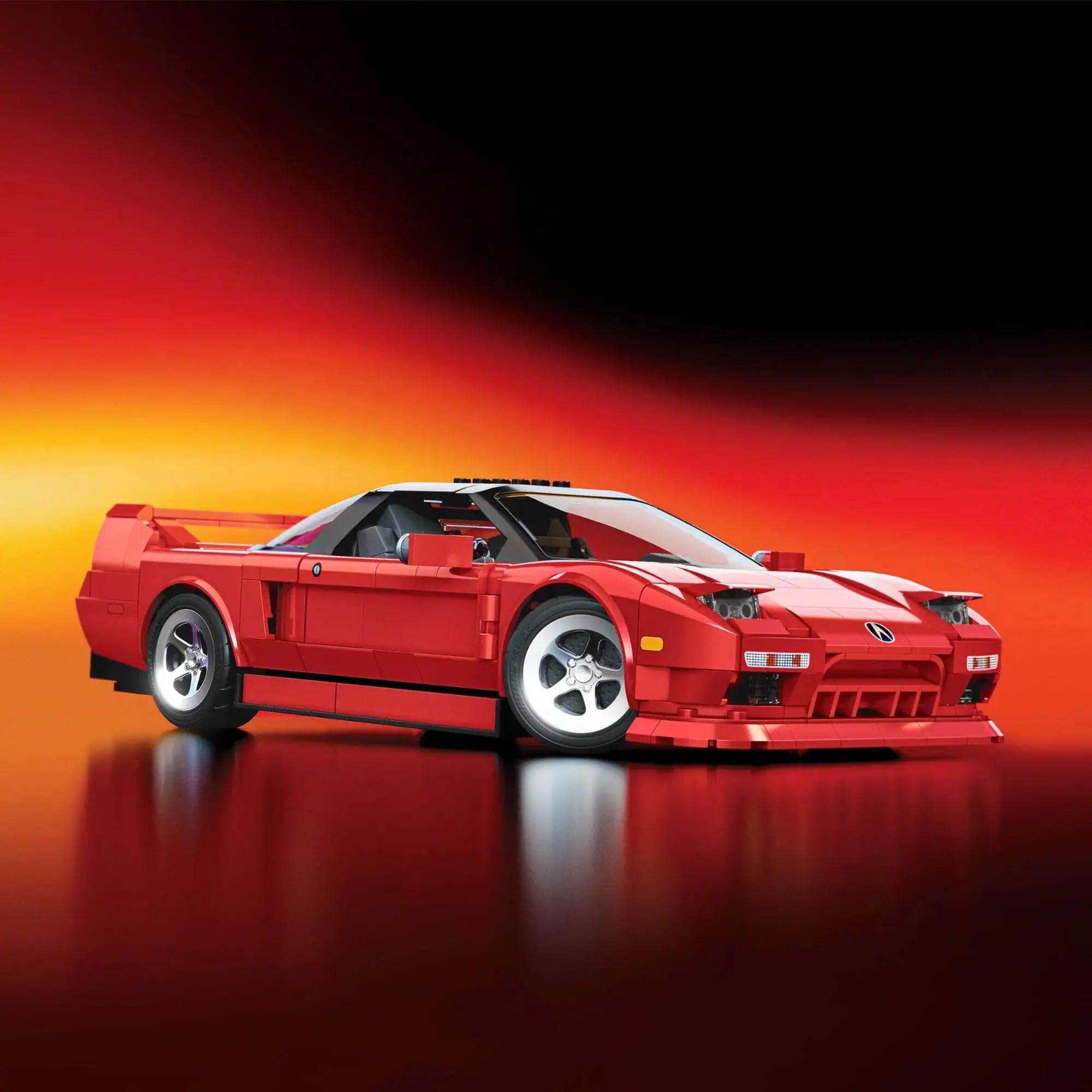 Hot Wheels Kit di costruzione Honda Acura NSX 1990 1/16 876 Pezzi Include Mini Car 1/64 Hot Wheels Mattel