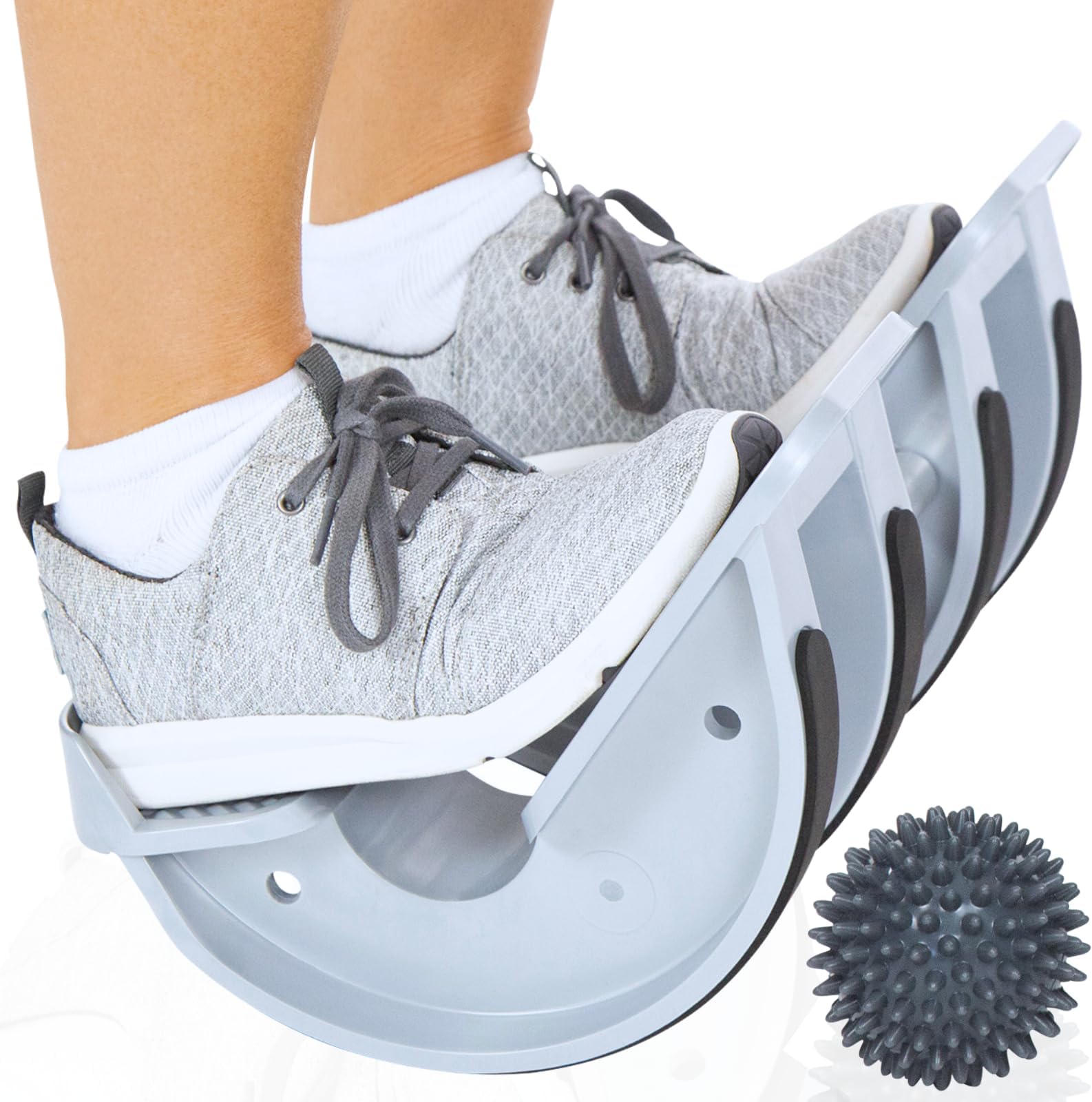 Vive Double Foot Rocker, Calf Stretcher for Achilles Tendinitis, Heel, Feet, Shin Splint, Plantar Fasciitis Pain Relief - Stretches Strained Leg Muscle, Ankle Flexibility - For Both Feet