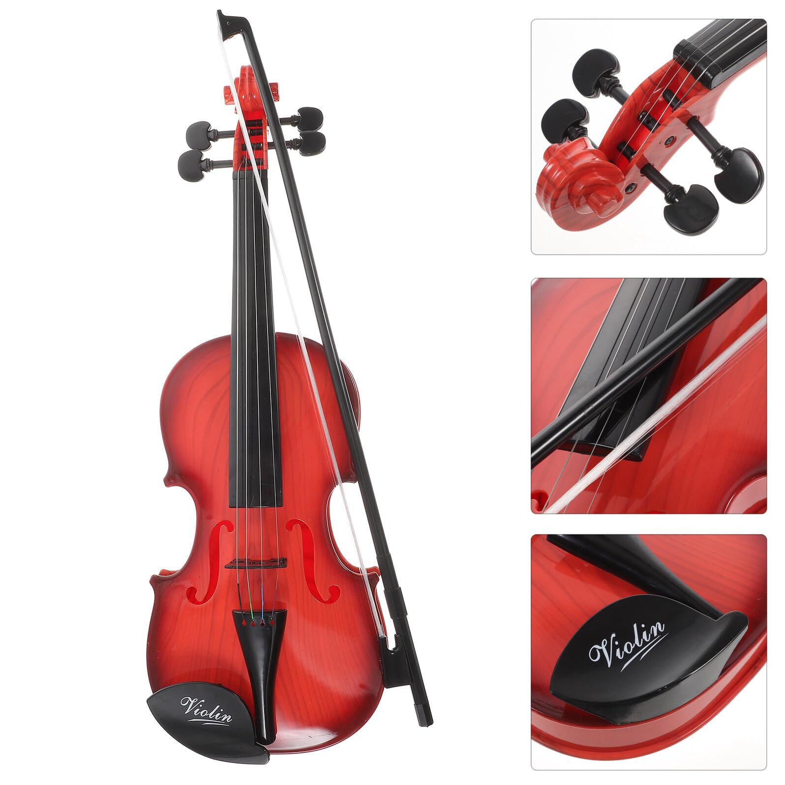 Giocattolo Violino per Bambini in Plastico a Forma di Violino Musicale per Principianti come Festa Scuola Decor e Regalo di Educazione Musicale