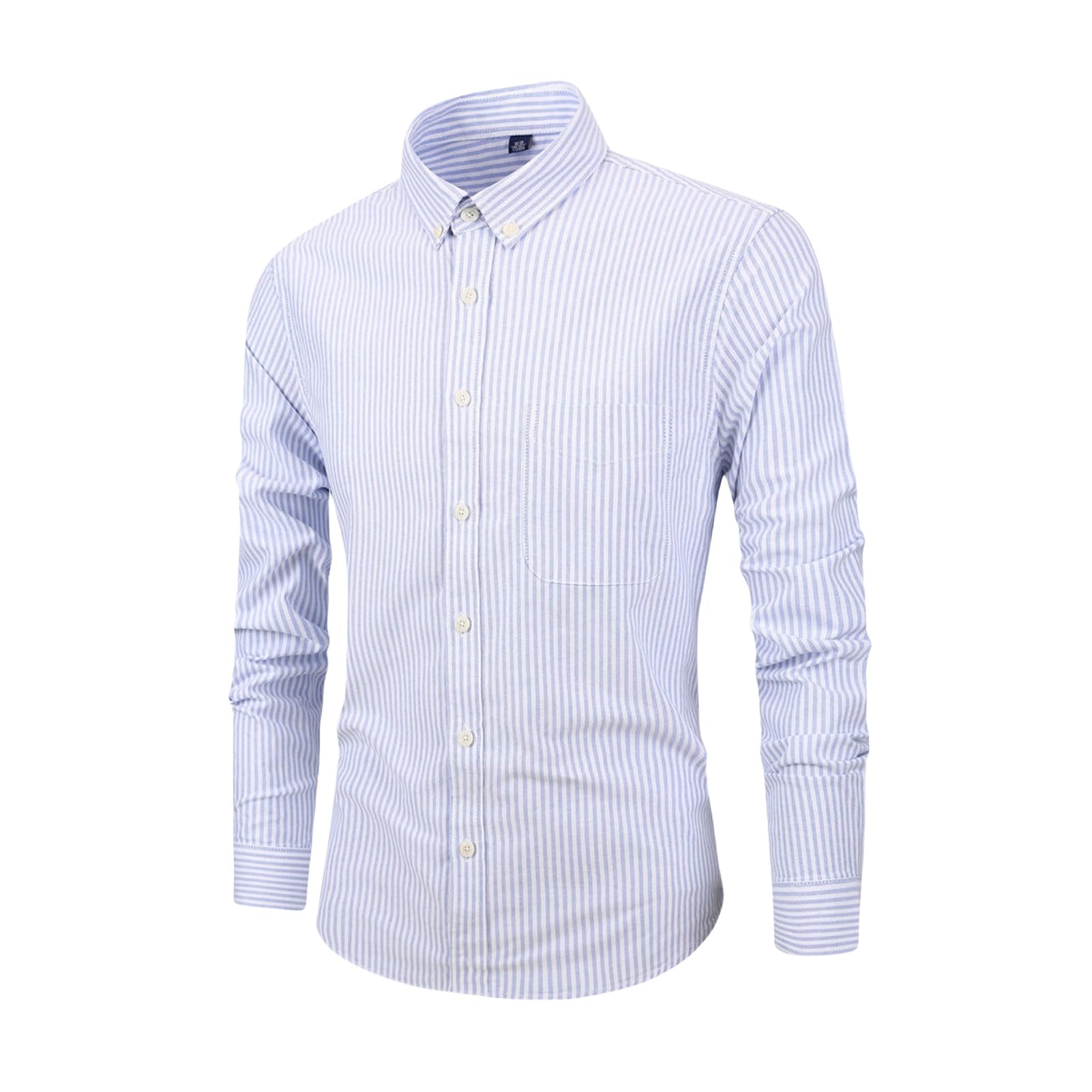 Camisa Oxford de rayas transpirable contra el calor corporal 7