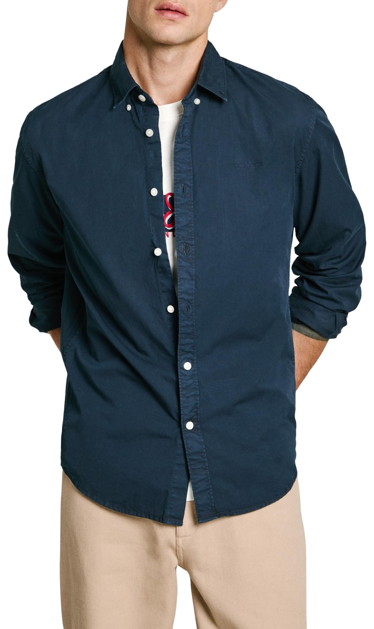 Pepe Jeans Men's Manley, Shirt, Blue, M