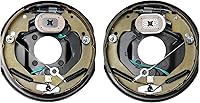 VEVOR Self-Adjusting Electric Trailer Brakes 10x2-1/4" Pair for 3500 lb Axle, 4-Hole Easy Install Kit (Left + Right)