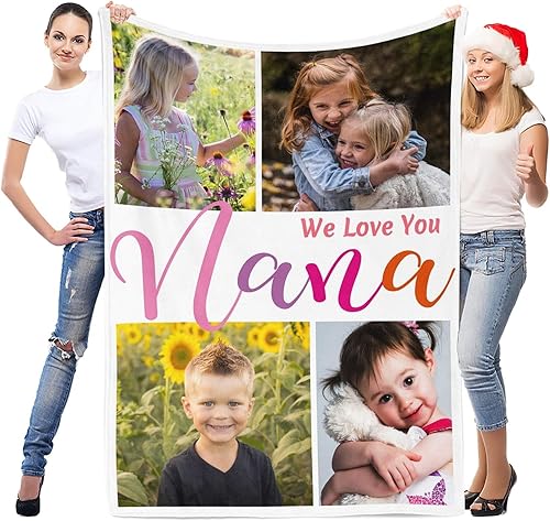 Vista 18 de Regalos personalizados para el día de San Valentín para mamá, manta personalizada con foto, manta de fotos personalizada, mantas personalizadas