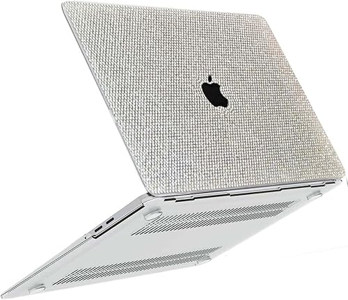 Bling Diamond MacBook Air 15 inch Case 2023 Release A2941 M22024 Release A3114 M3 Chip with Liquid Retina Display Touch ID,Glitter Sparkle