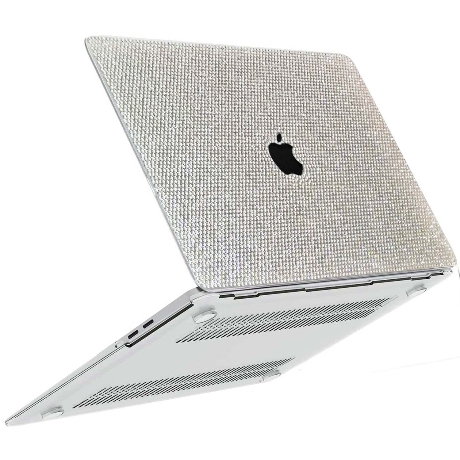 Photo 1 of Teazgopx Bling Rhinestone Case for MacBook Air 13.6 inch M5/M4/M3/M2,(Models:A3449/A3240/A3113/A2681) 2026-2024 2022,Glitter Sparkle Hand Glued Diamond Case Fashion Luxury Shiny Crystal Hard Shell
