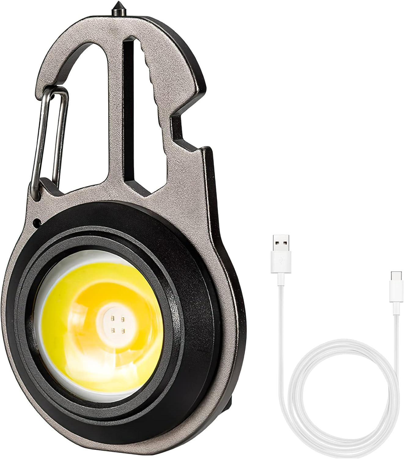 SKYVOKES Keychain Flashlights, LED Rechargeable Flashlights, Life-Saving Whistles, Bottle Opener, Multiple Light Mode Portable Pocket Light for Camping Hiking Fishing Emergency Outoor (Type-4) (B0CSWNY9XX) Amazon Price History, Amazon Price Tracker