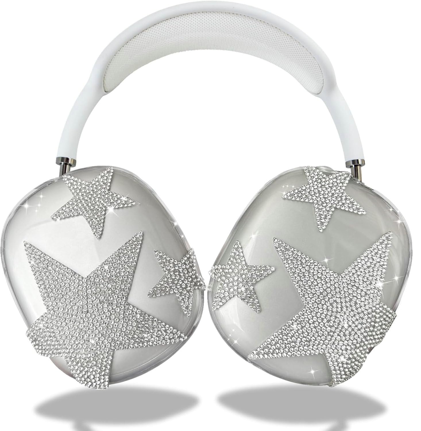 Cases Cover for AirPods Max Headphones Anti-Scratch Clear Soft Transparent Accessories Skin Protector Cute Decoration for Apple AirPods Max(2024/2020)