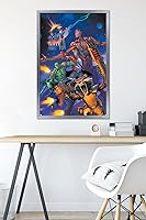 Vista 6 de Trends International Marvel Comics Guardianes de la Galaxia - Póster de pared con gritos grupales, 22.37 x 34.00 pulgadas, versión enmarcada plateada
