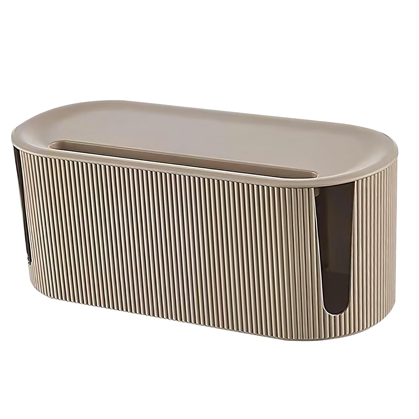 Wire Storage Box, Scatola Portacavi, Come Nascondere Prese e Fili Tutto per Casa, Scatola Organizer per Cavi da Scrivania, Coprifili tv a Muro, Porta Cavi Scrivania (Colore del tè al latte)