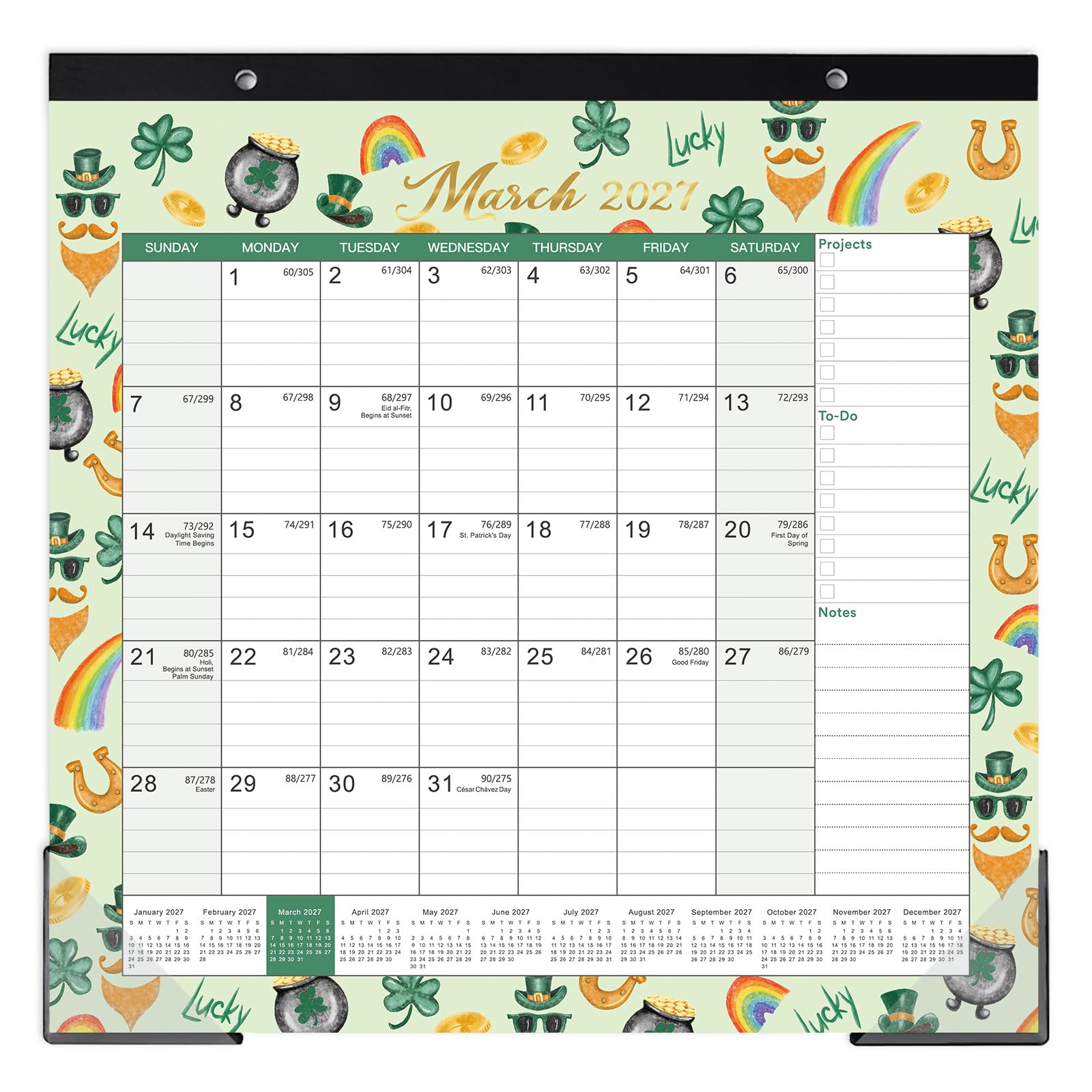 Magnetic Calendar for Refrigerator - Magnetic Fridge Calendars 2026-2027, Jul. 2026 - Dec. 2027, 11.5'' x 11.5'', Desk Calendar 2026-2027 with Strong Magnets, Corner Protector, Tear-off - 12 Themes