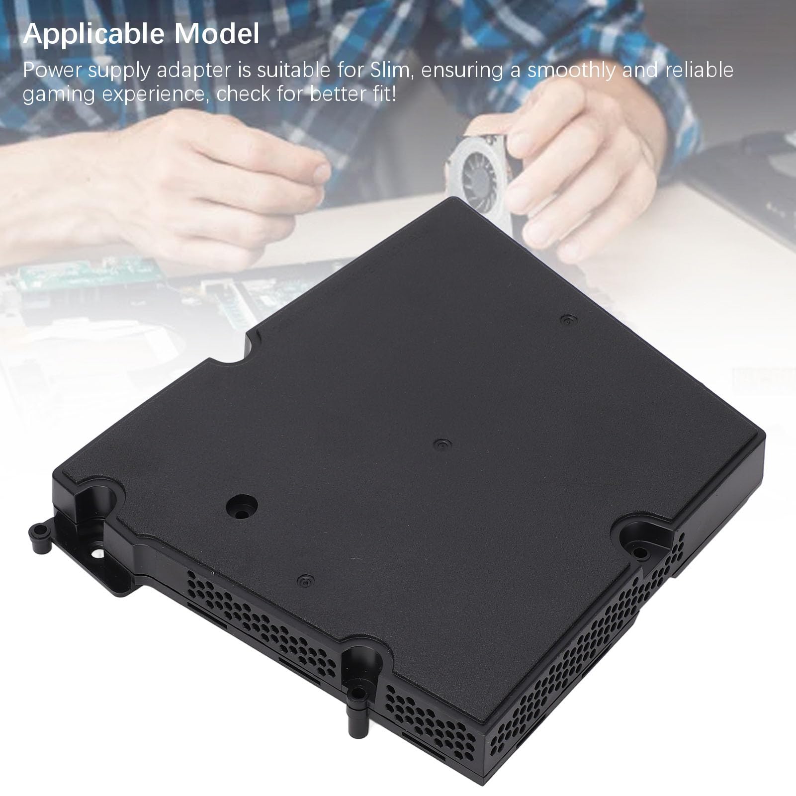 Adattatore di Alimentazione per Console di Gioco Modulo Sostitutivo Ignifugo Stabile per Console di Gioco Sottile Materiale ABS 1 unità