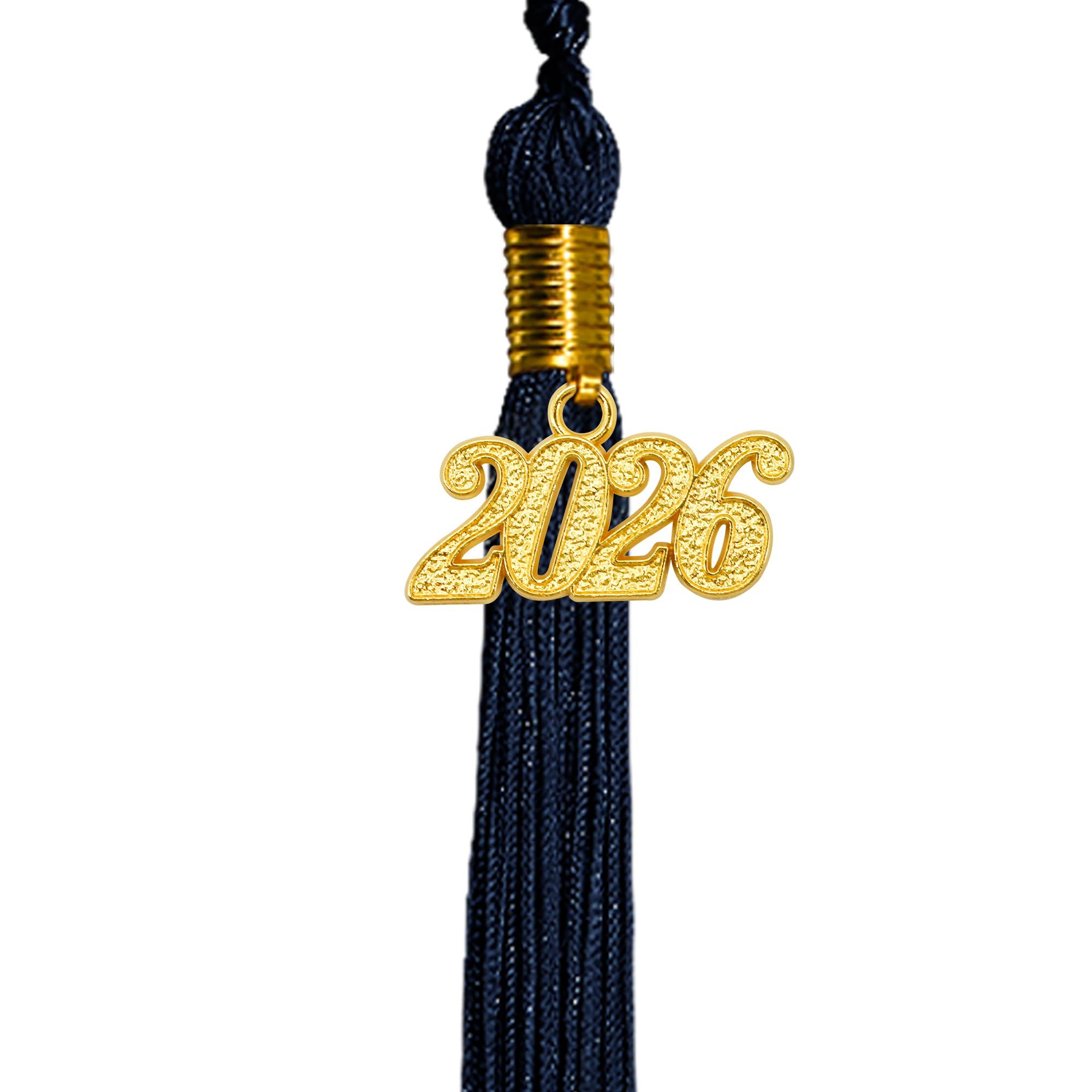 GraduatePro Graduation Tassel with 2025 Gold Year Charm for College High School Party Graduate Cap Navy